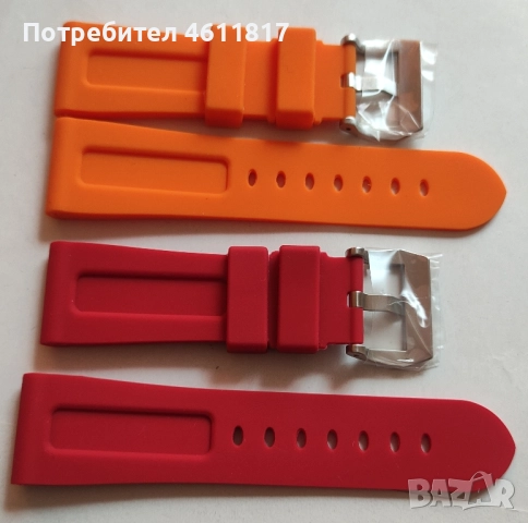 Силиконови каишки PANERAI 26мм, снимка 8 - Каишки за часовници - 52107488