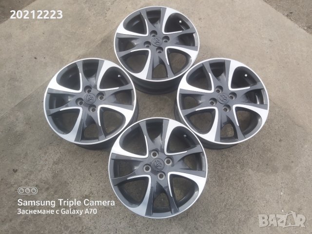 4 броя  алуминиеви джанти за Toyota Yaris-Hybrid  16, снимка 8 - Гуми и джанти - 38010176