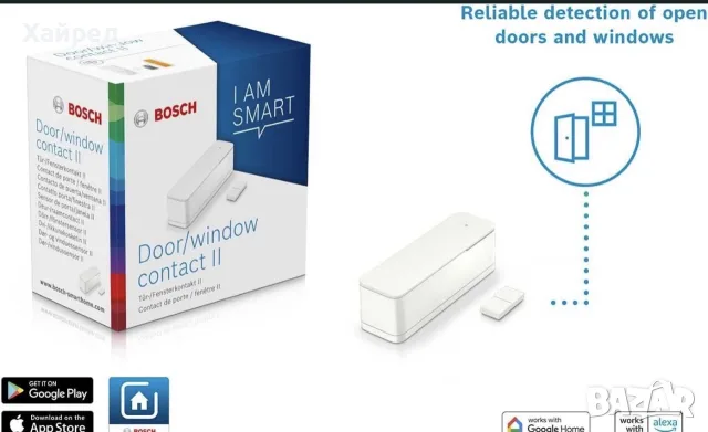 НОВ Bosch Smart сензор за врати и прозорци door/window contact II