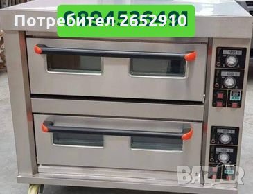 Професионална фурна за закуски, пици, готвене на 2 нива за 4 тави 60/40 Топ цена 1899лв/970,94€, снимка 3 - Обзавеждане за заведение - 34927848