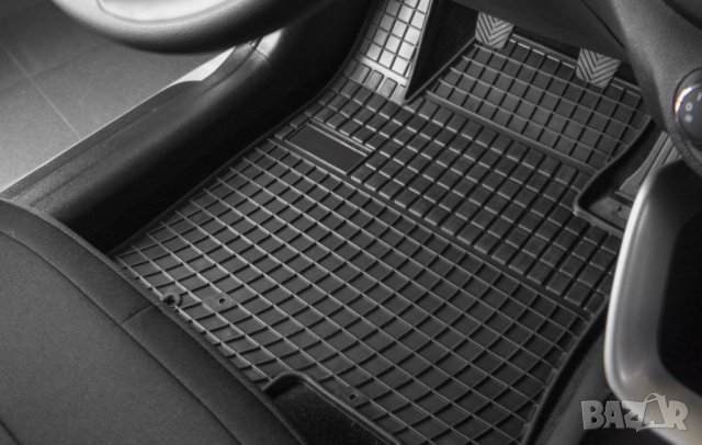 Гумени стелки Frogum съвместими с Audi A4 B6, B7 2000-2007, Seat Exeo след 2008 година, 4 части, чер, снимка 3 - Аксесоари и консумативи - 35621668