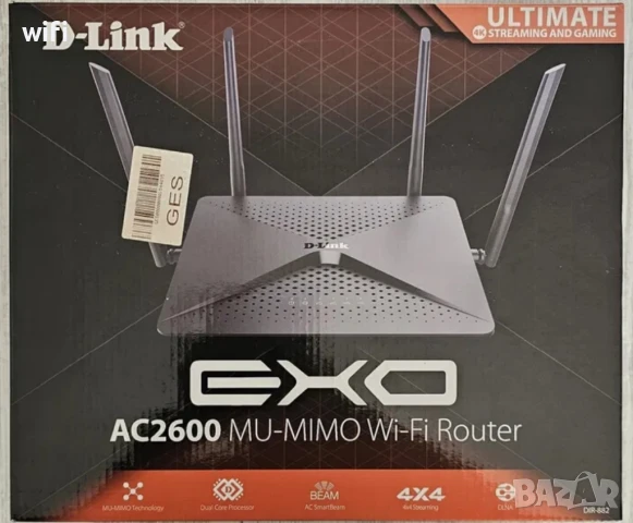 Геймърски MU-MIMO рутер D-link AC2600 dir-882