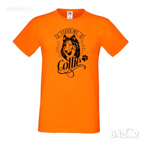 Мъжка тениска I Love My Collie Dog,Куче, животно,подарък,изненада, снимка 7 - Тениски - 36933817