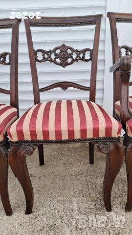 Комплект столове ретро 6+1, снимка 8 - Столове - 51986823