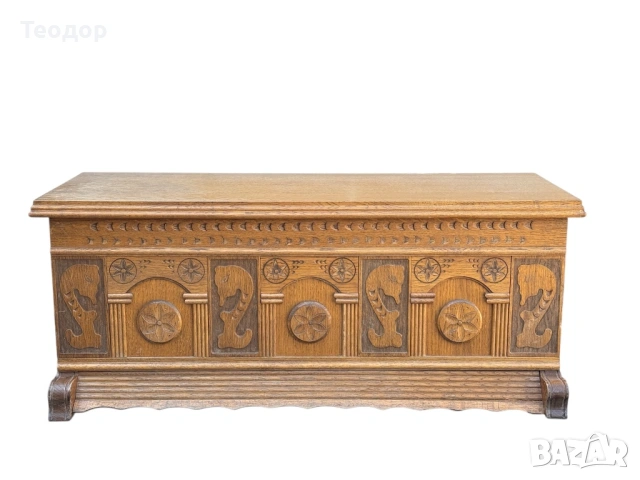 Уникален дървен сандък, снимка 5 - Декорация за дома - 54033458