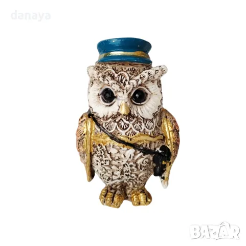 5718 Сувенир Бухал с професия подарък за дипломиране, 7 см, снимка 3 - Статуетки - 49335776