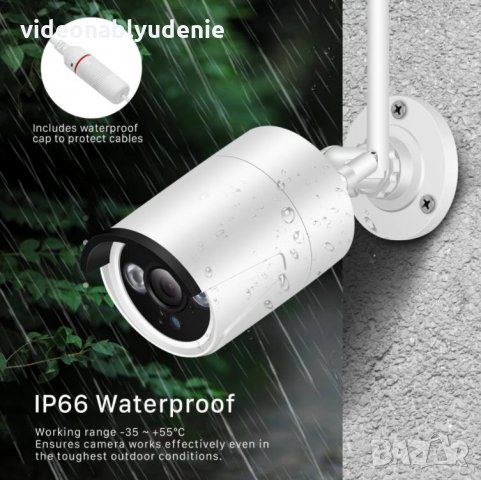 Super Ultra HD 5 MPx IR-CUT 3 АRRAY Метална Водоустойчива H.265 WI-FI IP Камера IP67 Защита mSD Слот, снимка 4 - IP камери - 31250197