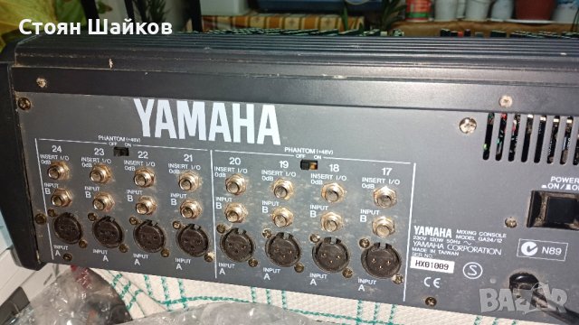 смесителен пулт Yamaha GA24/12, снимка 5 - Ресийвъри, усилватели, смесителни пултове - 44479455