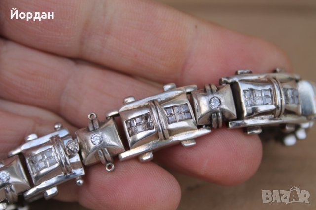 Сребърна гривна , снимка 3 - Гривни - 44479949