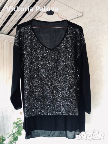 🇮🇹 Красива блуза за парти Италия, снимка 3 - Блузи с дълъг ръкав и пуловери - 30543890