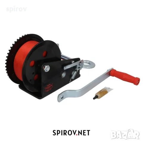 Ръчна лебедка с 2 скорости 3500lbs 1588кг колан 8м, снимка 2 - Части - 55701628