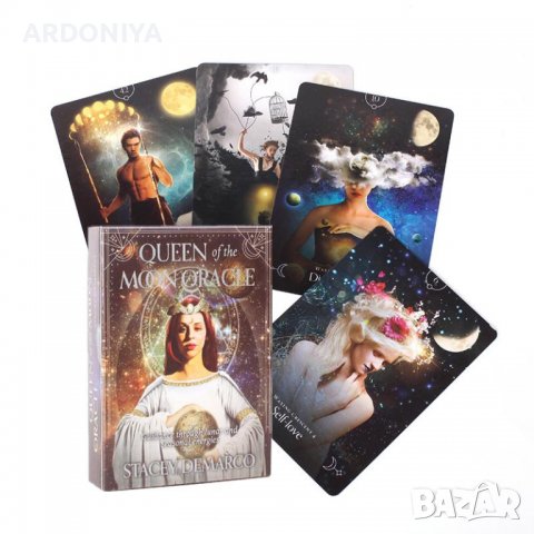 Queen Of The Moon Oracle - оракул карти , снимка 7 - Други игри - 37404362