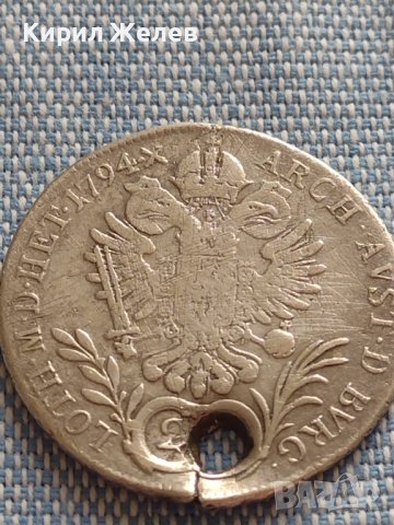 Сребърна монета 20 кройцера 1794г. Франц втори Алба Юлия Свещена Римска империя 13684, снимка 11 - Нумизматика и бонистика - 42887033