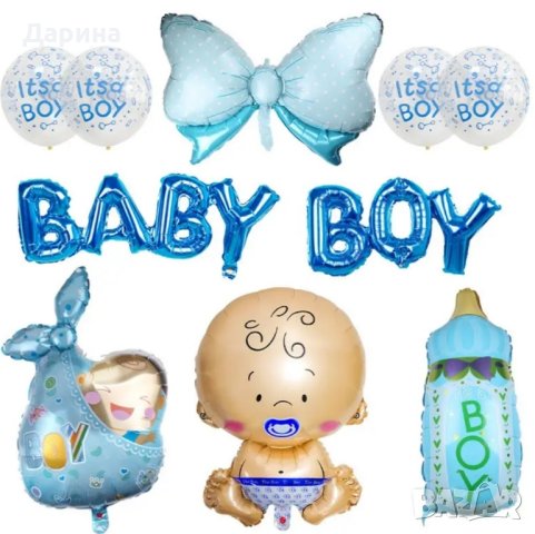Парти сет балони бебе момче/момиче и пол на детето 