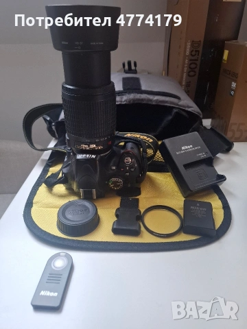Nikon D5100 + 55-200mm + аксесоари | 17K кадъра | Отличен, снимка 10 - Камери - 53936907