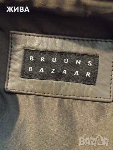 ЕСТЕСТВЕНА КОЖА дамско елегантно сако цвят "милитъри", снимка 6 - Сака - 47537415