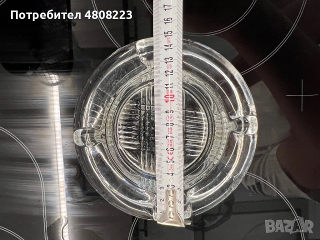 Стъклен пепелник, снимка 2 - Декорация за дома - 54317252