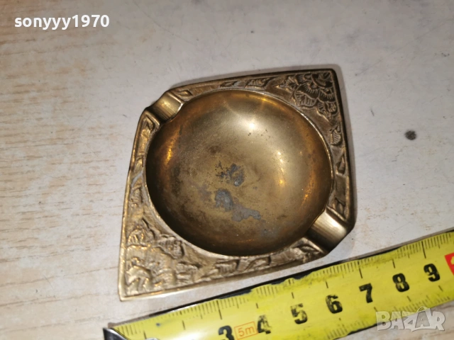 ПЕПЕЛНИК-МЕД/МЕСИНГ 2604260918L1, снимка 7 - Антикварни и старинни предмети - 54316463