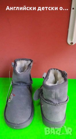 Английски детски боти естествена кожа-велур-M&S, снимка 4 - Детски боти и ботуши - 30404348