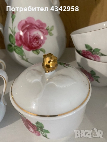 Oscar Schaller. Vintage комплект за кафе.1935-1950 г. Бавария, снимка 4 - Антикварни и старинни предмети - 52882011