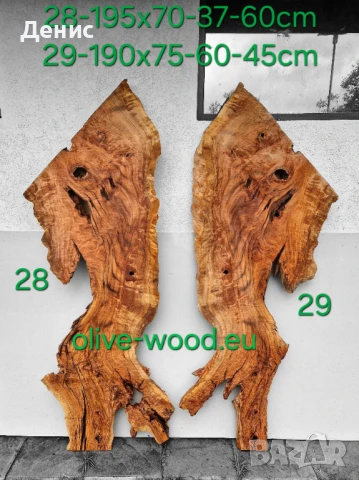 Шайби от маслиново дърво Янове от маслина, снимка 12 - Маси - 37406478