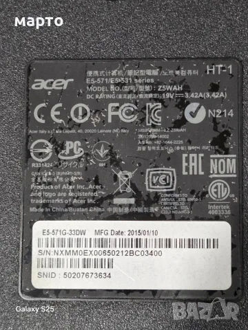 Acer Aspire E5-571G Core i3-4005U, снимка 8 - Лаптопи за дома - 55822057