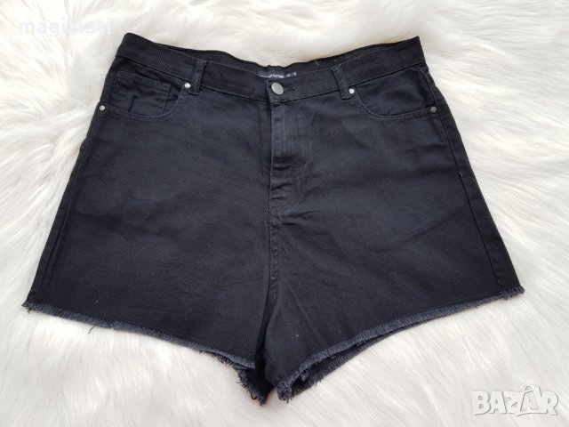 Нови къси дънкови панталони с висока талия размер Л-ХЛ, снимка 4 - Къси панталони и бермуди - 29251147