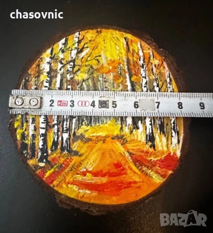 Картина ръчно рисувана върху дърво с магнит нова, снимка 8 - Картини - 54156914