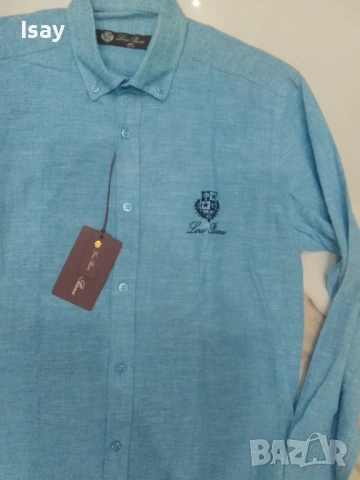 Мъжка риза ЛОРО ПИАНА М последен размер, снимка 2 - Ризи - 53918936