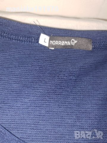 Norrona W Fjora Equalizer Lightweight Long Sleeve Ocean Swell  (L) дамска спортна блуза, снимка 8 - Спортни екипи - 42122002