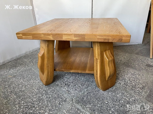 Масивна дъбова холна маса, снимка 3 - Маси - 54017070