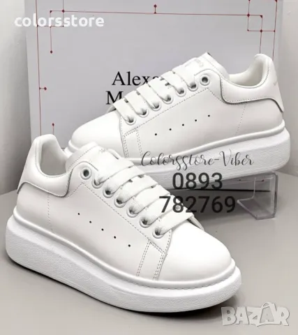 Дамски бели кецове  Alex@nder McQueen-BR43pi