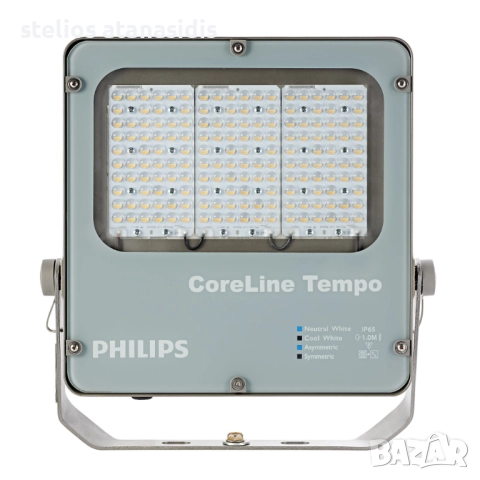 продавам много силен прожектор Philips BVP120 Coreline Tempo LED Floodlight, 120W, 12000lm, Asym, снимка 3 - Прожектори - 52093415