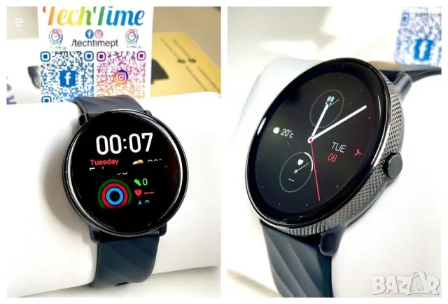 Смарт часовник Zeblaze GTR 3 Pro,Разговори,Водоустойчив AMOLED, 1.43'' Черен НОВ, снимка 4 - Смарт часовници - 47948669