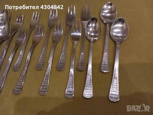 Десертни вилици и лъжици , снимка 3 - Прибори за хранене, готвене и сервиране - 51253543