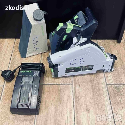 Акумулаторен ръчен циркуляр FESTOOL TSC 55 REB, снимка 5 - Други инструменти - 52386865