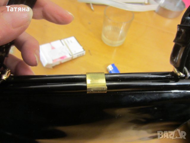 дам.чанта/ БРЕЗЕНТ/;кожена  - ИТАЛИЯ; РЕТРО/дантела и лачена  /; ЧАНТА-ПЛИК;, снимка 18 - Чанти - 22180767