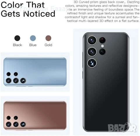 Нов Отключен телефон 6.3 инча Dual SIM 16GB 4500mAh Type-C черен телефон, снимка 7 - Други - 54103788