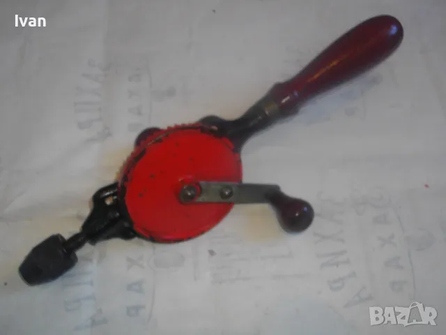 WEST GERMANY 310мм/ф10мм СТАРО КАЧЕСТВО МАСИВНА РЪЧНА ДРЕЛКА БОРМАШИНА МАТКАП ФРГ ЗАПАДНА ГЕРМАНИЯ 