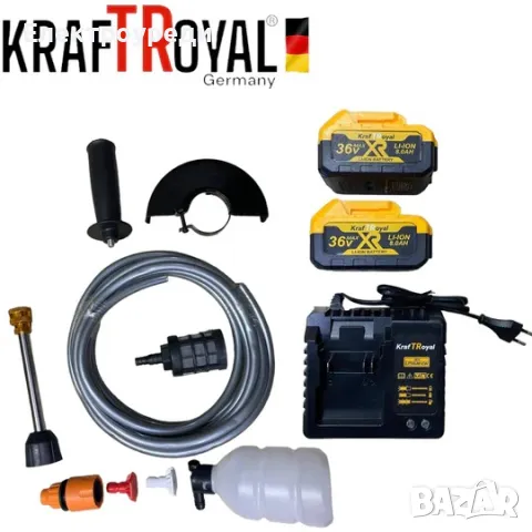 5в1 Универсален Инструменти с 5 Приставки Сменяеми Глави KRAFTROYAL 36V Водоструйка Винтоверт Гайков, снимка 8 - Винтоверти - 47628031