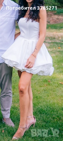 Рокля (бяла) , снимка 2 - Рокли - 53886827