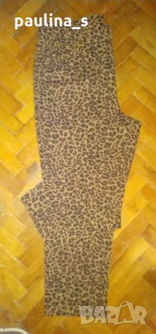 Еластични дънки в леопардов принт / леопардова шарка "Time & Tru"® / голям размер , снимка 1 - Дънки - 31205617