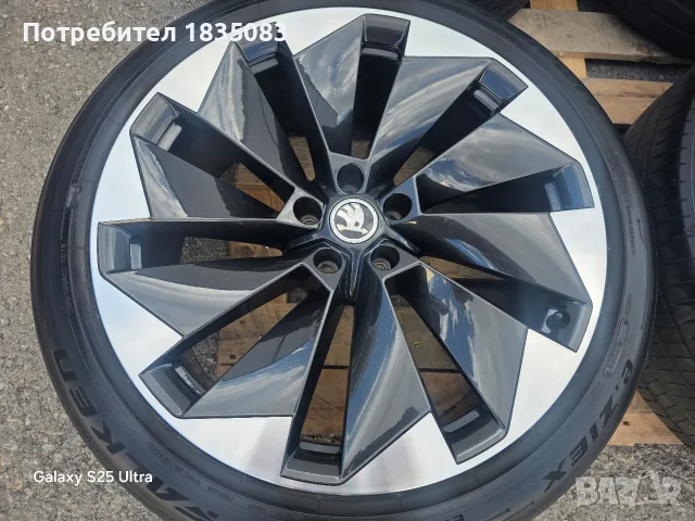 Лети джанти спорт пакет 21" 5х112 Skoda + летни гуми Falken, снимка 5 - Гуми и джанти - 55750987