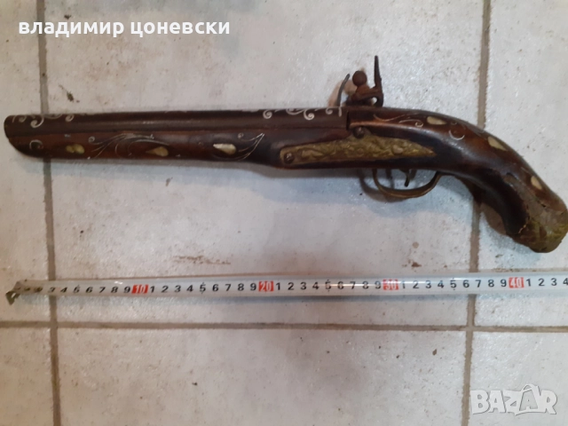 Красив кремъчен пистолет,пищов,оръжие, снимка 2 - Колекции - 52343558