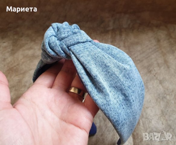 Диадема Деним Диадема с възел Диадема от плат Ръчна Изработка Аксесоари за коса Диадеми 