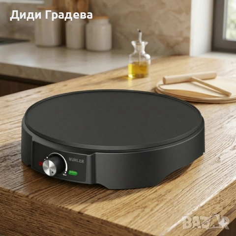 Уред с незалепващо покритие за приготвяне на палачинки, 1200W, снимка 6 - Други - 54011846