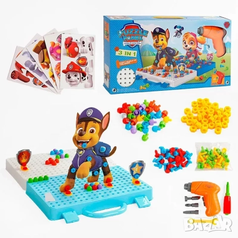 3D конструктор/ мозайка с винтоверт, снимка 8 - Конструктори - 51853683