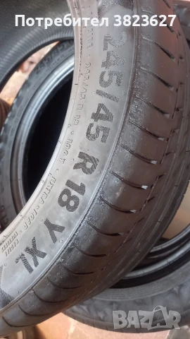 4 гуми Континентал 245 45 18 Continental , снимка 4 - Гуми и джанти - 51138663