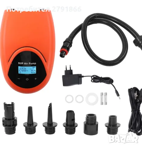 Eлектрическа SUP помпа до 20 PSI вградена батерия 15000MAH за надуваеми дъски,лодки,дюшеци,басейни, снимка 1