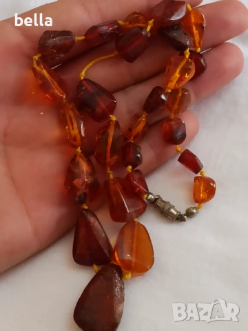 СТАР ГЕРДАН НАТУРАЛЕН КЕХЛИБАР, снимка 5 - Антикварни и старинни предмети - 50840694